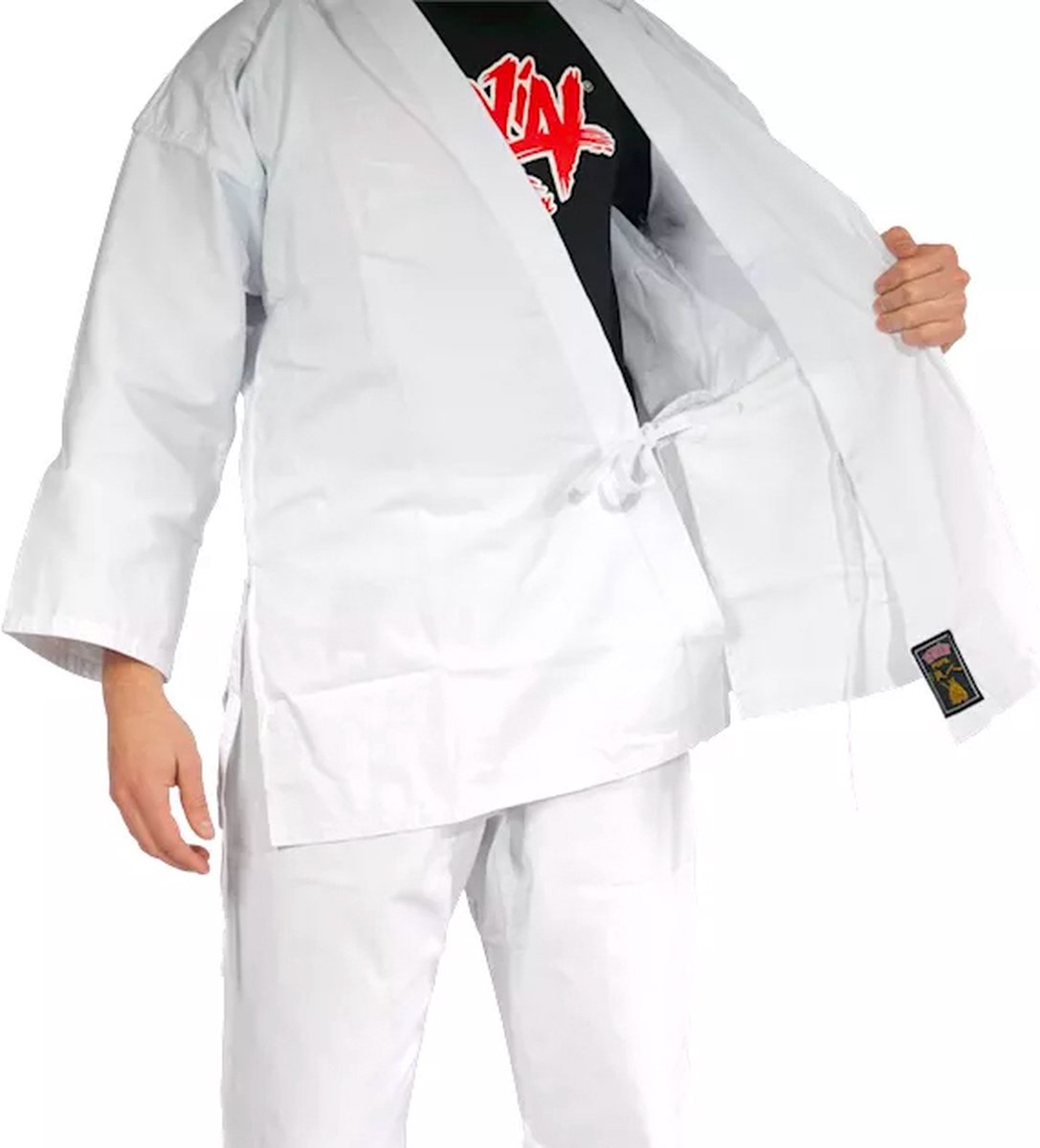 Costume De Karaté Ippon Gear Club Enfant - Mixte, Ceinture Blanche Incluse, Tissu 220g/m² Coton/Polyester Léger & Résistant - Idéal Débutants