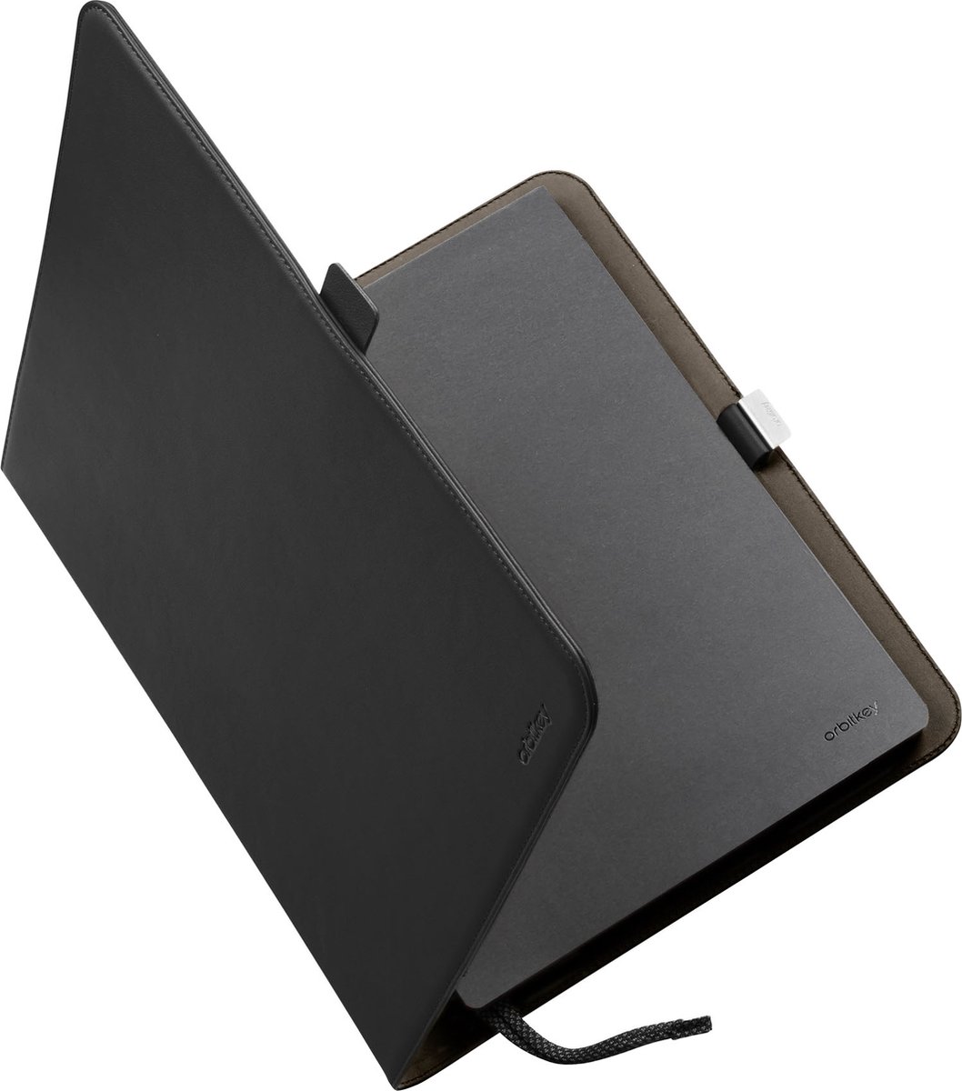 Orbitkey | Compendium A4 | Notebook | Echt leder | Leer | Schrijfmap | A4 | Zwart