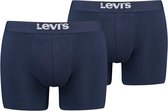 Lot de 2 shorts longs et boxers Levi's en Katoen Blauw M