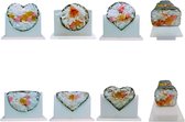 Sushi Maker kit 10 stuks/rijstrol mal - 5 unieke vormen - hart, ronde, piramide, vierkant/DIY Japanse keuken thuis/gemakkelijk en leuk – crème wit