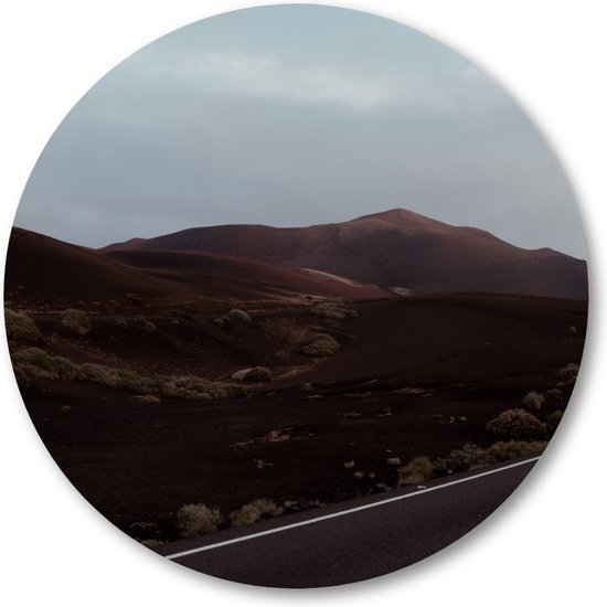 Rustende Reuzen - Lanzarote's Natuurlijke Monumenten - Eenvoud van de Elementen - Wandcirkel Forex