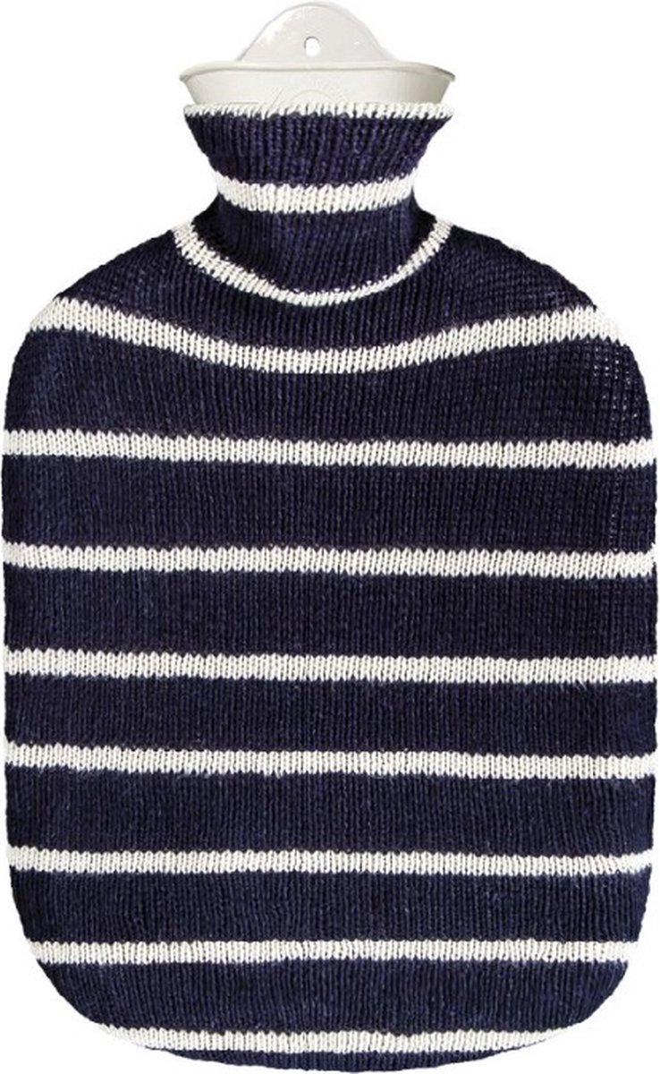 Goedkoopste Sänger - Blauw Wit Gestreepte Hoes - Marine - Warmtekruik