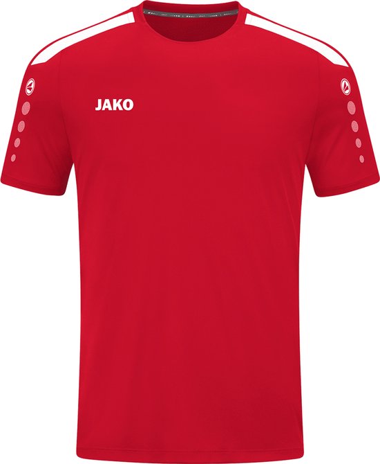 JAKO Shirt Power Korte Mouw Rood Maat 3XL