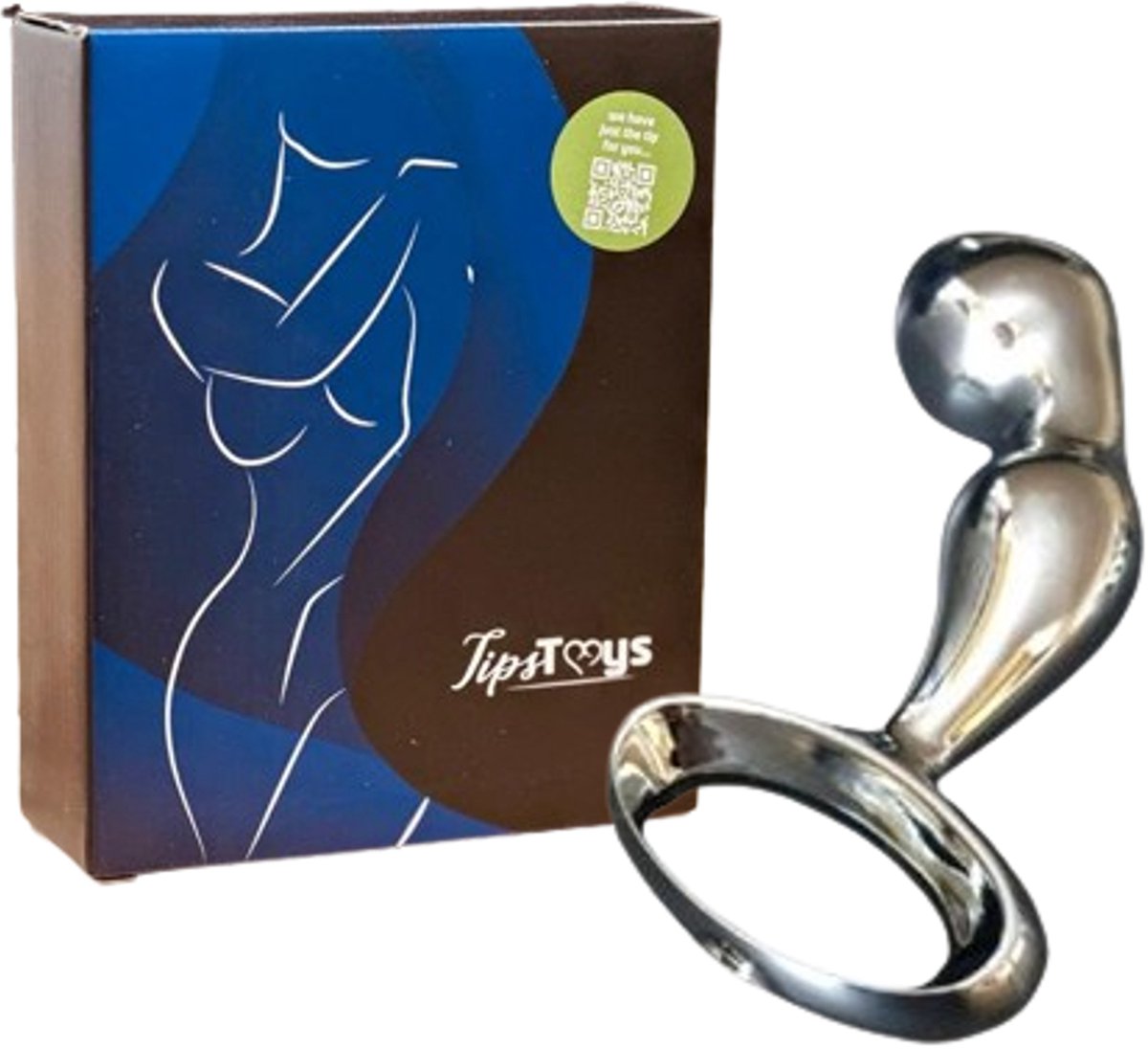 Goedkoopste TipsToys Anaal Wand Buttplug RVS - Prostaat Massager Pspot Sex Toys voor mannen Zilver