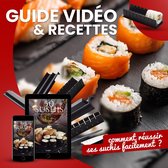 Sushi Maker Kit | Volledige Sushi Moulds + 50 gratis recepten + Montage handleiding - 12 Stuks - met mes