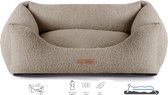 Dog's Lifestyle Orthopedische hondenmand Boucle Taupe S 65cm -Ook in M, L en XL - Wasbare hoes