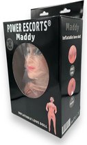 Power Escorts Maddy Mega Grande poupée gonflable avec visage 3D, seins 3D, chatte 3D et anal 3D