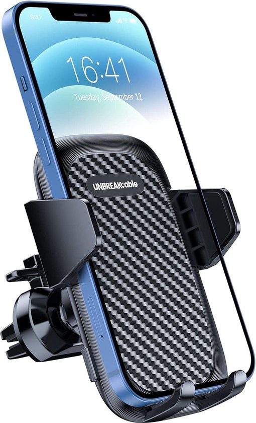 craVeDRIVE Mobiele telefoonhouder voor in de auto, 10 x 10 x 10 cm, past op de Dacia I autohouder, zwart, telefoonhouder voor in de auto