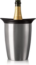 actieve champagnekoeler elegant roestvrij staal, 18 x 19 x 21 cm