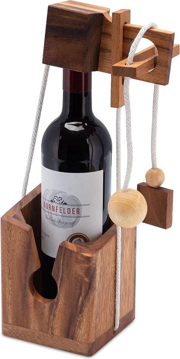 coffre-fort pour bouteilles - puzzle à cordes - Jeu de réflexion - Jeu