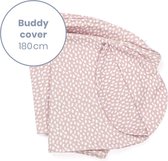 Doomoo Buddy Cover - Hoes voor Voedingskussen Buddy - Biologisch Katoen - 180 cm - Cloudy Pink