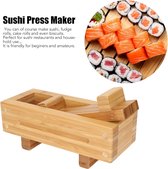 Sushi vorm box, sushi rijstvorm, DHZ, draagbaar, rechthoekig, duurzaam bamboehout, geurloos, licht, voor keuken en beginners