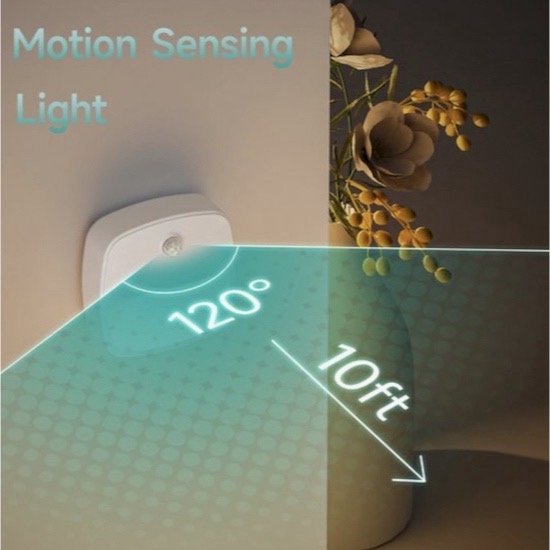 LED Nachtlampje met bewegingssensor-kinderen-baby-lamp van Lunaoo — afbeelding 4
