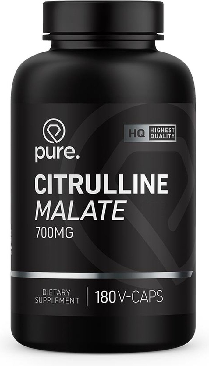 Goedkoopste Pure. Citrulline Malate - 700mg - 180 vegan capsules - malaat - aminozuur