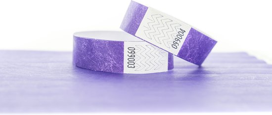 1000 bracelets, Tyvek violet