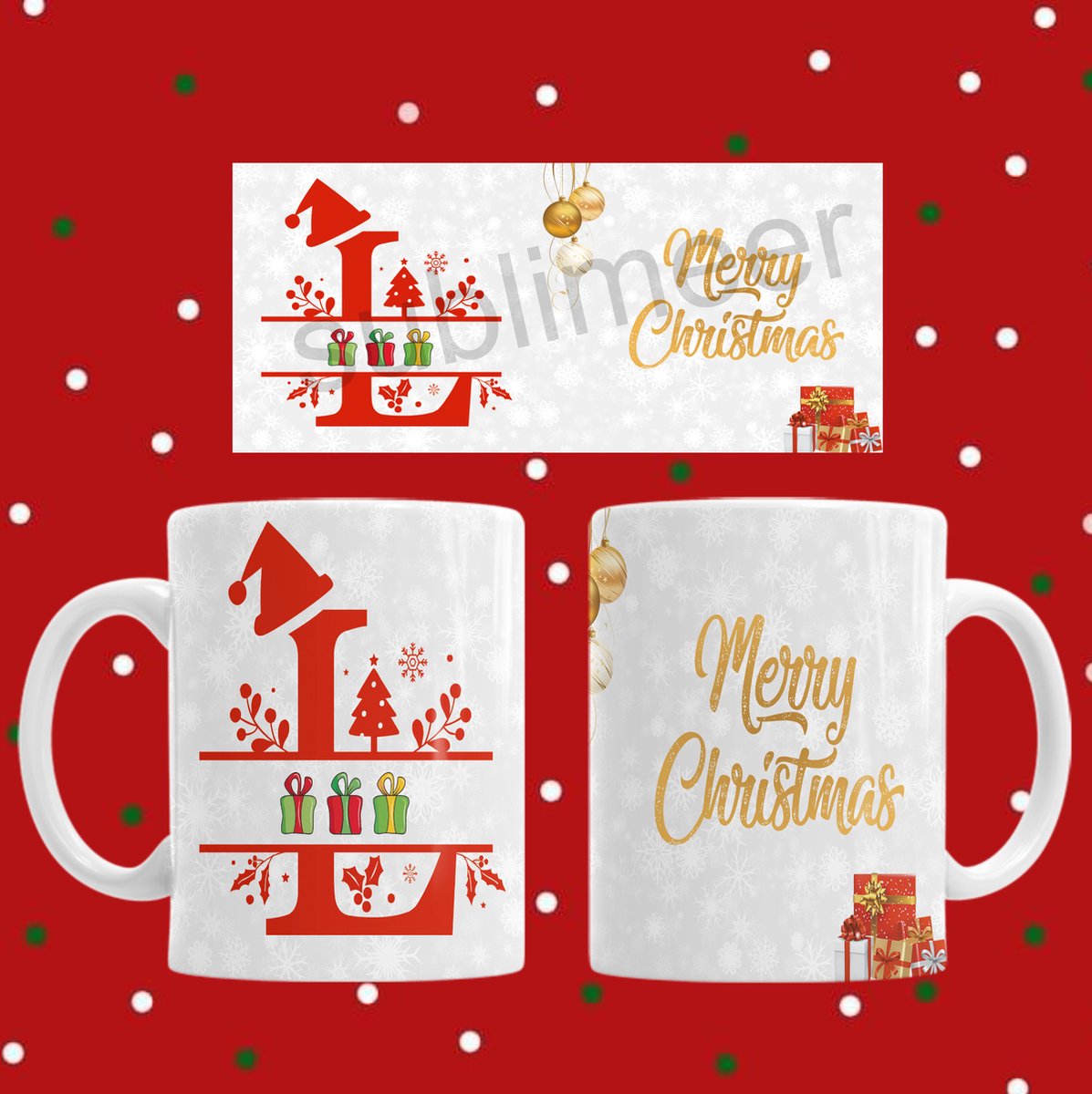 Mok L Merry christmas / Vrolijk kerstfeest