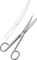 Belux Surigcal Instruments / Chirurgische schaar - Gebogen - scherp/stomp - 14.5 cm -