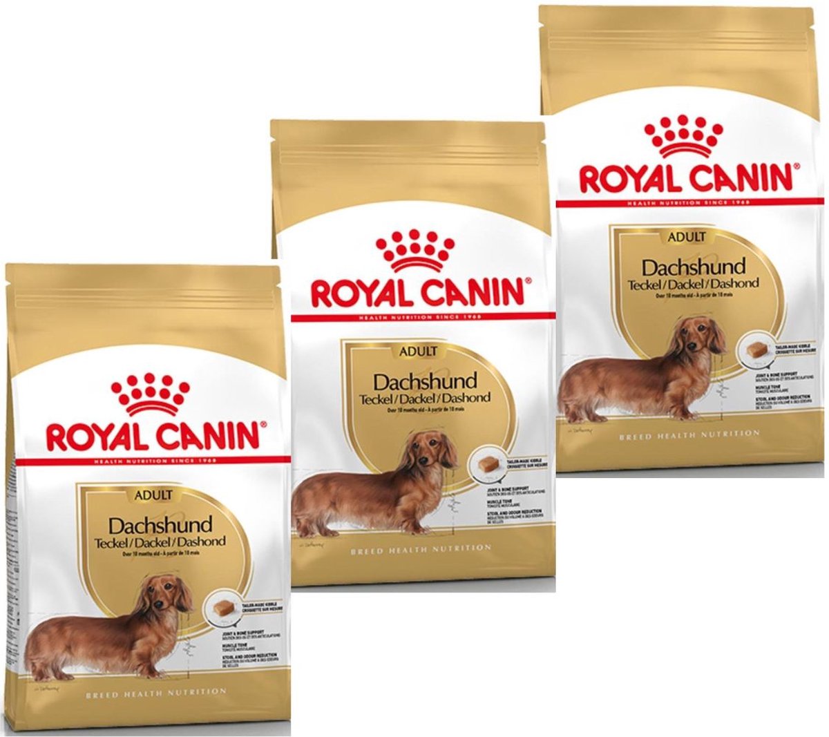 Royal Canin Dachshund Adult – Hondenvoer – 3 x 1.5 kg