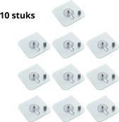 10 stuks Solidix Zelfklevende Spijker - Plakspijker - Makkelijk en Snel Gemonteerd - Kan tot 2KG Houden - Waterbestendig - Handig in de Badkamer - Op een Vlakke Ondergrond Plakken - Onzichtbare Montage