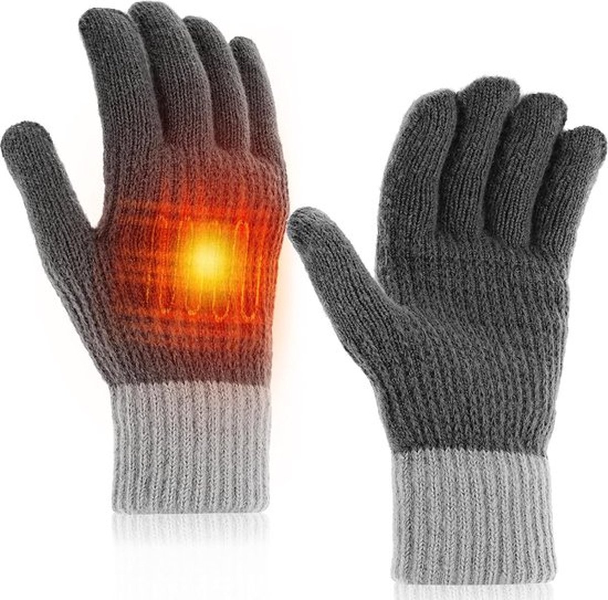SNOW DEER Verwarmde motorhandschoenen voor dames en heren, met motorkabel en 3000mAh batterij, waterdicht, 3 warmteniveaus, oplaadbaar, verwarmde winterhandschoenen, touchscreen, compatibel voor