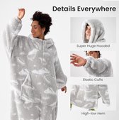 Oversized hoodie, fleece enorme draagbare deken voor vrouwen en mannen XL