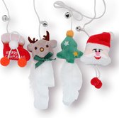 Chonky - Kersteditie - Set van 4 - Kattenspeeltje - Kerstman - Rudolf - Kerstboom - Merry Christmas - Kerst - Katten kerst - Kerstspeeltje katten - Speeltje kerst - Cat Chrismas - Kattenspeeltje kerst - Cute toys - Cadeau - Let it snow