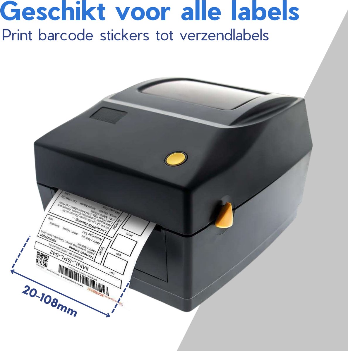 Imprimante d'étiquettes ROLLO - Imprimante thermique directe à grande  vitesse de qualité commerciale - Compatible avec , ,  -  Imprimante de codes à barres - Imprimante 4x6 