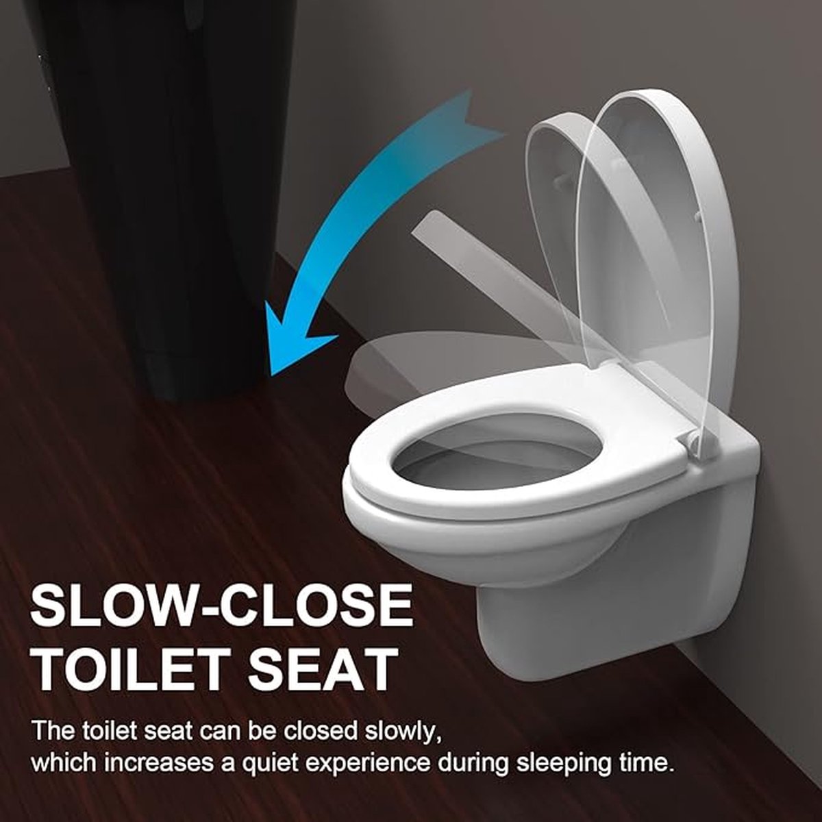 Goedkoopste closing mechanism I High quality - toiletdeksel met snelsluiting voor eenvoudige reiniging, Duroplast wc-deksel