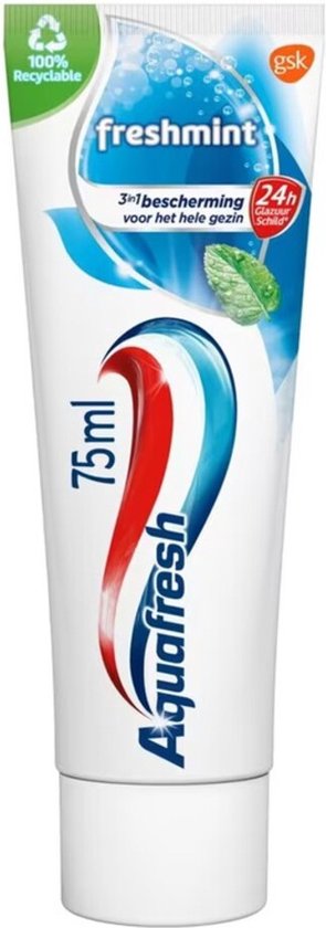 3x Aquafresh Freshmint 3in1 Mini 15 ml