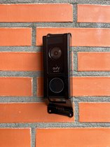Deurbelbeschermer geschikt voor Eufy E340 - Montage 15° Rechts - beschermd uw video deurbel - maakt diefstal een stuk moeilijker (anti-diefstal cover hoes nr.62)