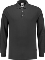 Tricorp 201017 Poloshirt Fitted 210 Gram Lange Mouw - Donkergrijs - 4XL