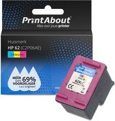 PrintAbout huismerk Inktcartridge 62 (C2P06AE) 3-kleuren geschikt voor HP