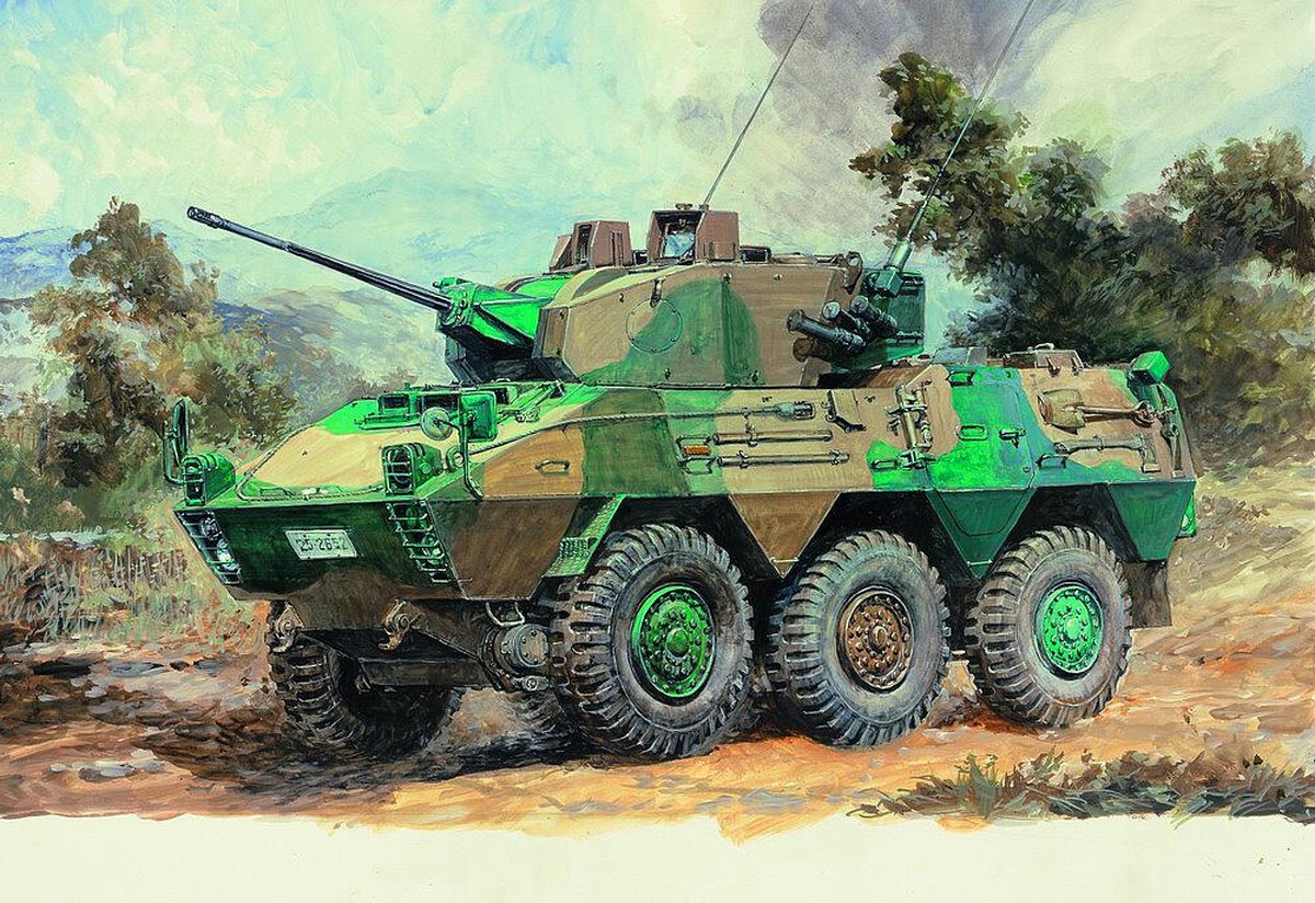 Trumpeter Modelbouwpakket Militaire voertuigen - 00327 JGSDF Type 87 Recon Vehicle - Japans Verkenningsvoertuig Plastic - 1:35 - Modelbouw