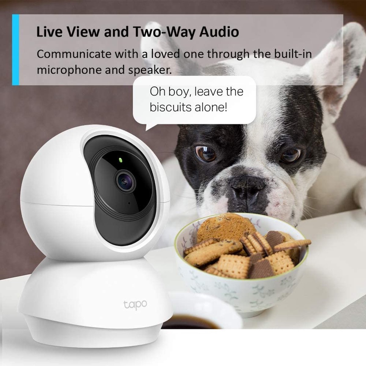 Afbeelding 2 van Tapo C200 Beveiligingscamera binnen 2 pak - 1080P- Full HD- Pan/Tilt - WiFi camera