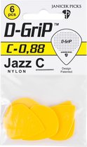 Janicek Picks - D-Grip Jazz C - Plectrum - 0.88 mm - 6-pack