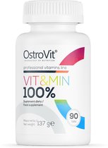 Vitaminen - 100% Vitaminen & Mineralen - 90 Tabletten - OstroVit