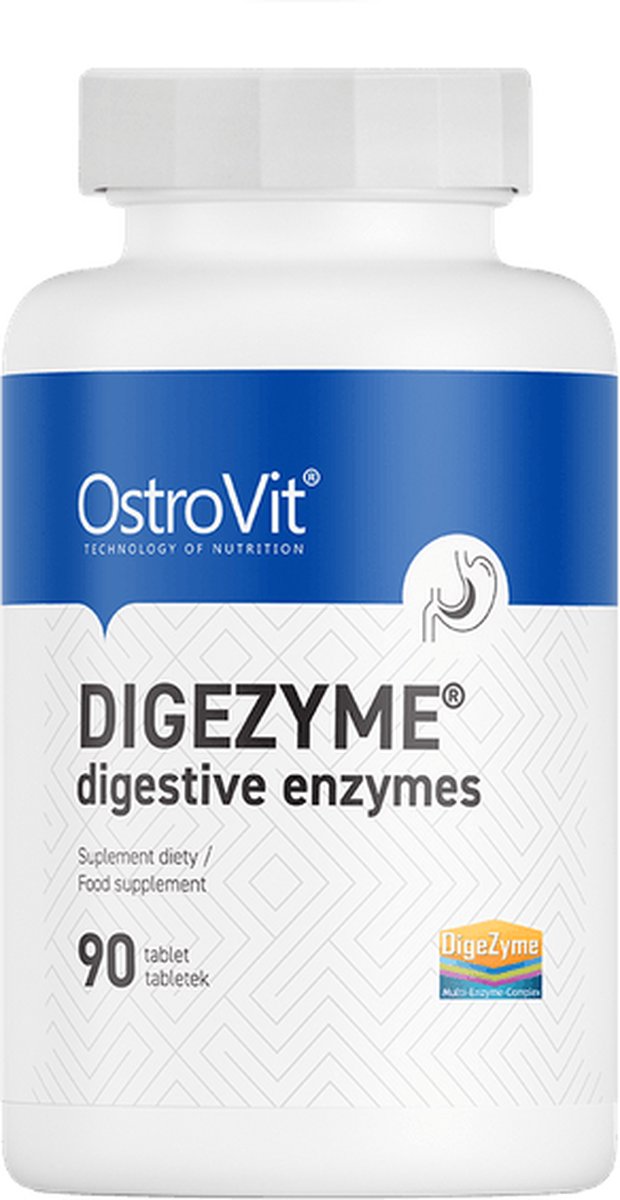 Goedkoopste Supplementen - OstroVit Digezyme Spijsverteringsenzymen 90 tabletten - 90 Tabletten