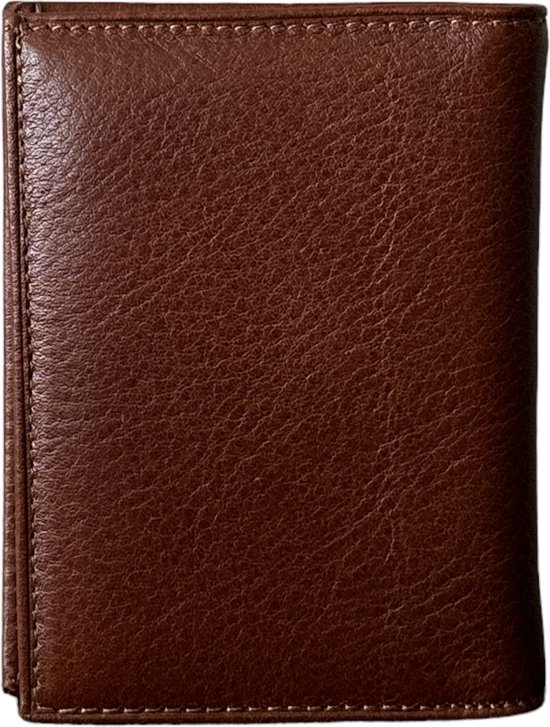 Porte-cartes en cuir unisexe de Luxe Westpolo - Espace pour 12 cartes et billets - Cadeau idéal pour les anniversaires, la Vaderdag, la fête des mères, la Saint-Valentin et plus encore - Cognac - 616
