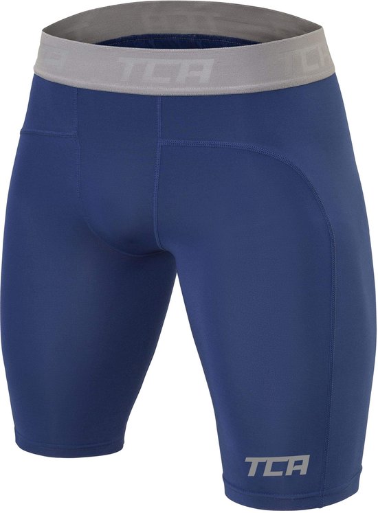TCA Mannen Pro Performance Compressie Basislaag Lange Mouw Thermische Top - Mock Hals - Donkergroen, S