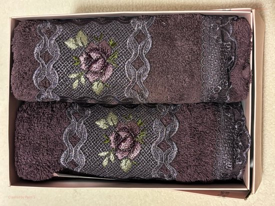 Serviette CRM violet