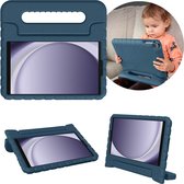 iMoshion Tablet Hoes Kinderen Geschikt voor Samsung Galaxy Tab A9 - iMoshion Kidsproof Backcover met handvat - Donkerblauw