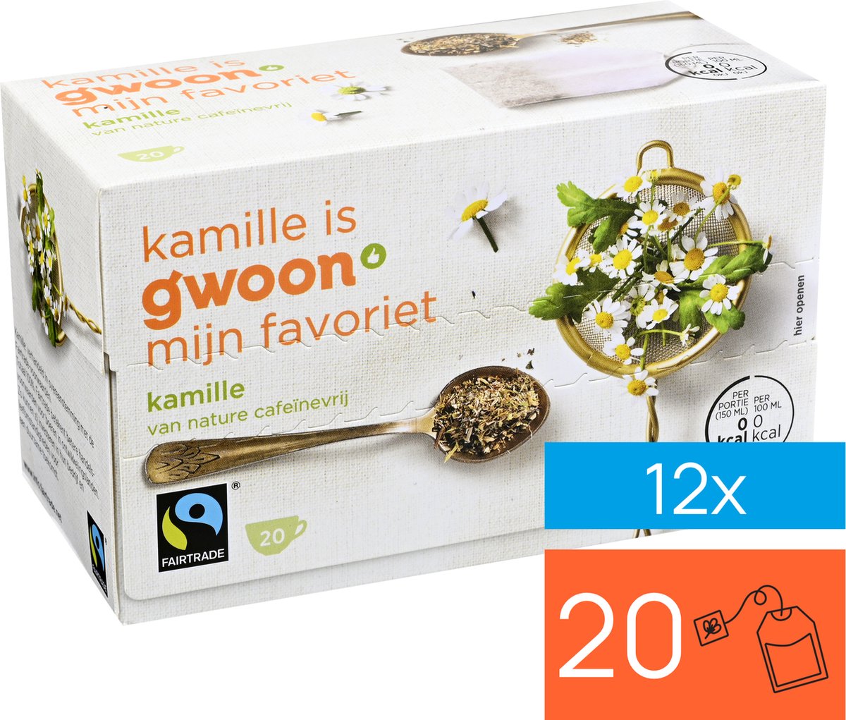 Goedkoopste G'woon Thee Kamille 30g