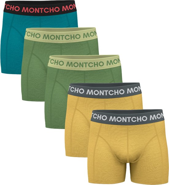 MONTCHO - Dazzle Series - Boxershort Heren - Onderbroeken heren - Boxershorts - Heren ondergoed - 5 Pack - Premium Mix Color Summer - Heren - Maat S