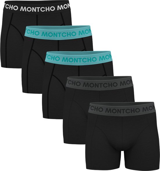 MONTCHO - Dazzle Series - Boxershort Heren - Onderbroeken heren - Boxershorts - Heren ondergoed - 5 Pack - Premium Mix Moonlight - Heren - Maat M