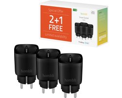 Hombli Slimme Stekker - Smart Plug met App Bediening - Wifi Stopcontact - Tijdschakelaar voor…