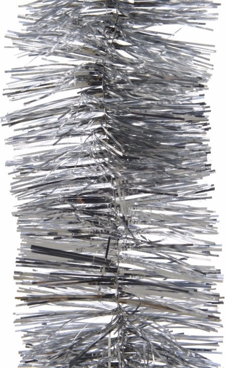 Kerstslinger - Folie slinger - Zilver - 7,5 m x 7,5 cm