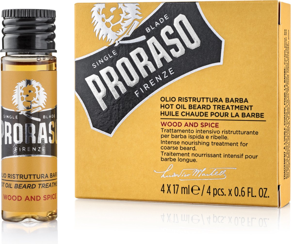 Bol.com Baard Olie Yellow Proraso Warm (4 x 17 ml) aanbieding