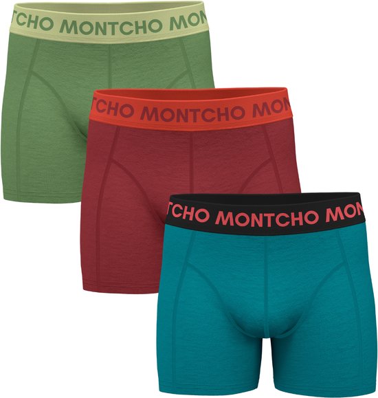 MONTCHO - Dazzle Series - Boxershort Heren - Onderbroeken heren - Boxershorts - Heren ondergoed - 3 Pack - Premium Mix Color Splash - Heren - Maat S