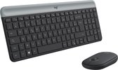 Logitech MK470 Slim Combo - Draadloos toetsenbord en muis - AZERTY - Zwart