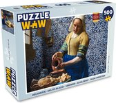 Puzzel Melkmeisje - Delfts Blauw - Vermeer - Schilderij - Oude meesters - Legpuzzel - Puzzel 500 stukjes